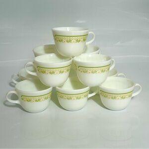 Vintage Pyrex Summer Impressions -Sunshine Coffee Cups Sold Individually 6 avail